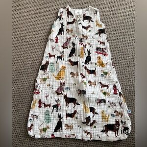 Little Unicorn sleep sack dog print